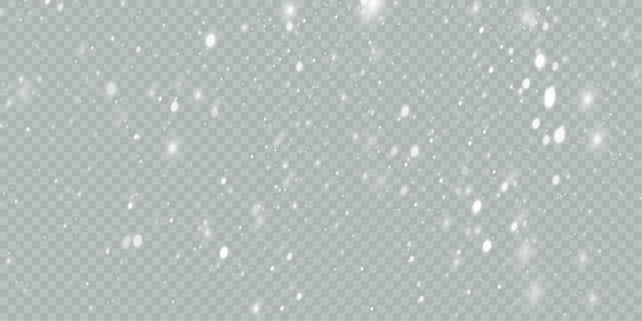 Vector texture Cold winter wind. On a transparent background. Christmas cold snow effect.	