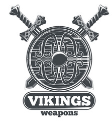 Wikinger Wappen, Emblem - Vektor