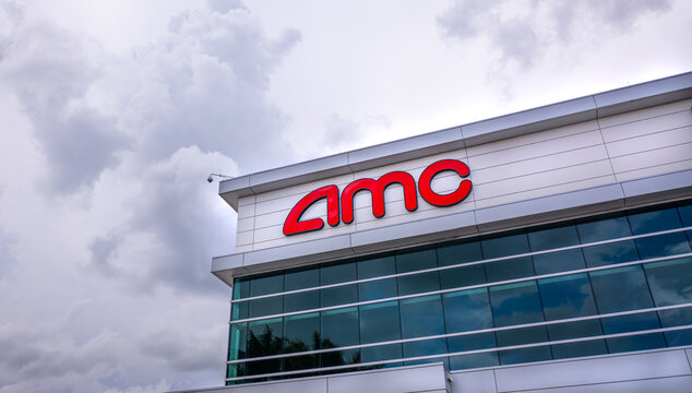  AMC Sign Pembroke Pines, Florida, USA - 6/10/2024

The front of the AMC movie theater at Pembroke Pines mall. The logo can be seen in front of the building. 