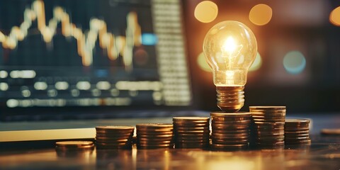 Investing in innovative technology and business ideas through venture capital funding. Concept Venture Capital Funding, Innovation, Technology Investments, Business Ideas, Startup Support