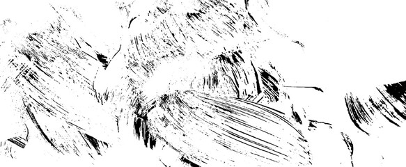 Vector brush sroke texture. Distressed uneven grunge background. Abstract distressed vector illustration. Overlay over any design to create interesting effect and depth. Black isolated on white. EPS10
