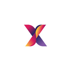 Naklejka premium Letter X Logo Design - Logo Design Template 
