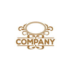 Creative logo design depicting a floral symbol. 