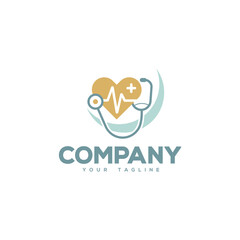 Creative logo design depicting a medical symbol. 