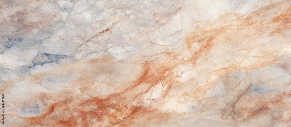 Poster Brown and white marble surface texture for home decor and tiling projects. with copy space image. Place for adding text or design