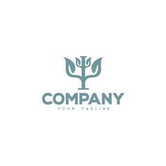 Creative logo design depicting the letter Y. 