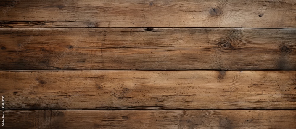 Aufkleber detailed view of a wooden wall showing a rich brown stain. with copy space image. place for adding t