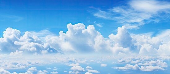 A small boat is cruising in the ocean waters under a cloudy sky, creating a serene and peaceful scene. with copy space image. Place for adding text or design