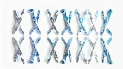 Abstract blue and grey pattern of X shapes against white background, perfect for modern and contemporary designs.