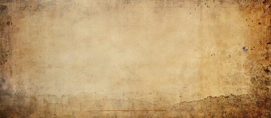 Close-up detail of a weathered wall with a textured brown paint surface. with copy space image. Place for adding text or design