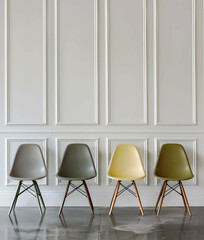Retro plastic chairs