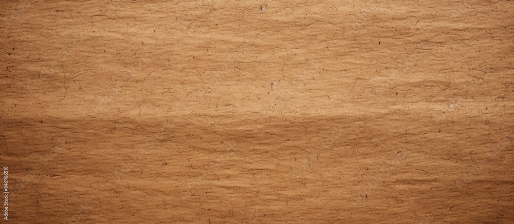 Aufkleber Brown paper displaying a small hole at its center surface. with copy space image. Place for adding text or design