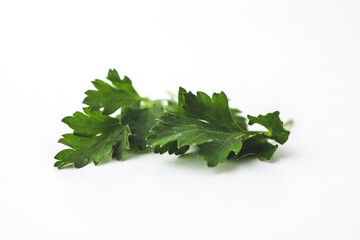 Parsley isolated on white background