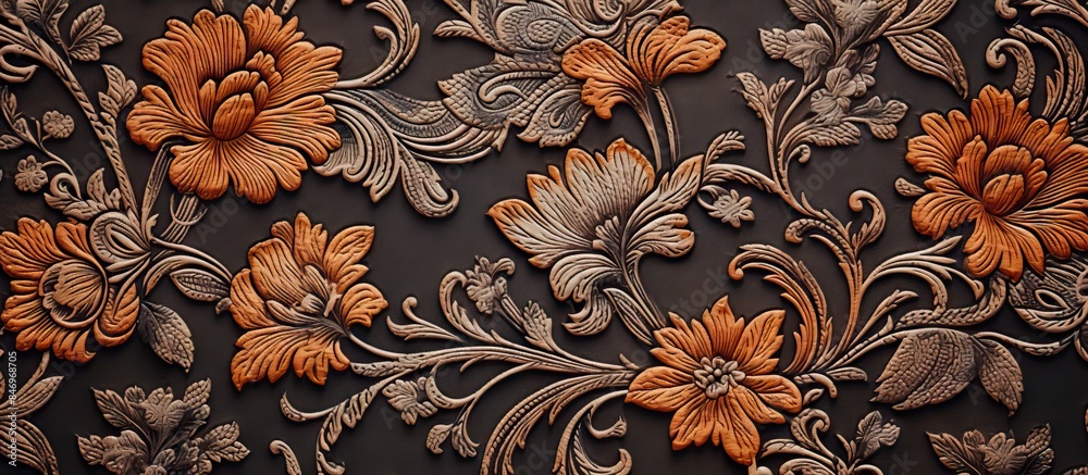Leinwandbilder Colorful flowers creating a beautiful display on a textured wall surface. with copy space image. Place for adding text or design