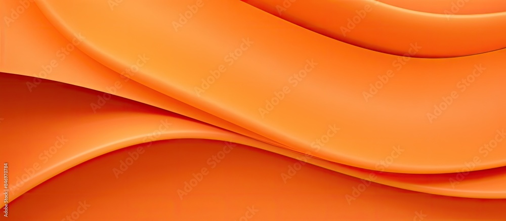 Poster A vibrant orange backdrop featuring flowing wavy patterns and a refined smooth surface. with copy space image. Place for adding text or design