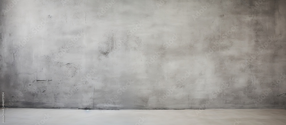 Poster Detailed view of an unfinished gray concrete wall with visible rough texture and a window. with copy space image. Place for adding text or design