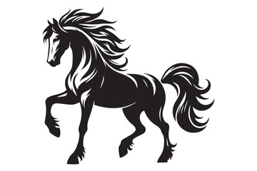 Horse Silhouette Vector with Artwork