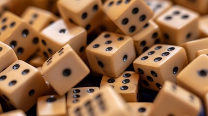 Close-up shots of the dominos.