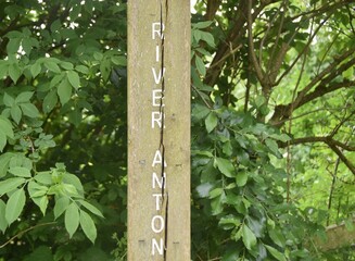 River Anton signpost