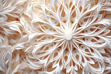 A detailed view of a bouquet of paper flowers