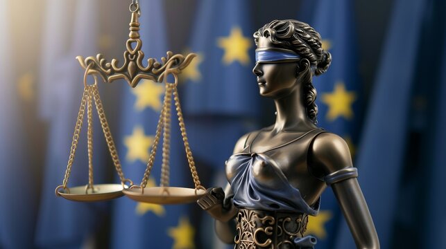 A stack of documentation on a wooden table with written AI regulation, highlighting EU laws and policies aimed at ensuring AI safety and ethical standards in technology development.