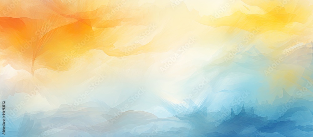 Aufkleber Vibrant abstract background featuring a central colorful flower for a striking visual impact. with copy space image. Place for adding text or design