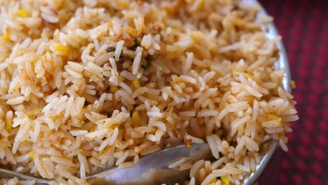 Chicken biryani rice