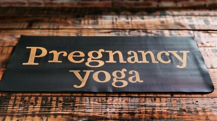 A serene scene of a pregnant woman practicing yoga, embodying harmony and wellness through gentle stretches and mindful breathing, promoting a healthy and balanced lifestyle during pregnancy.