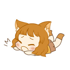 Asian cute female student