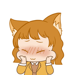 Asian cute female student