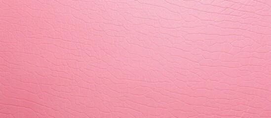 Pink leather background with a textured surface featuring a subtle pattern of wavy lines, ideal for adding a soft touch to designs. with copy space image. Place for adding text or design