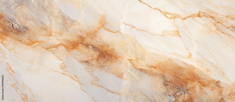 Leinwandbilder Abstract high-resolution natural marble texture with a pattern in brown and white colors. with copy space image. Place for adding text or design