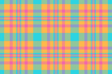 Seamless tartan check of plaid texture pattern with a fabric vector textile background.