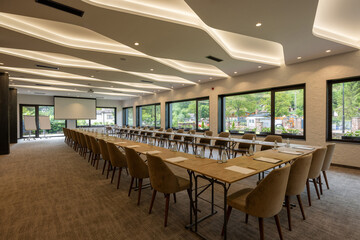 Interior of a hotel conference room