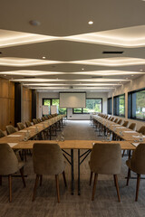 Interior of a hotel conference room