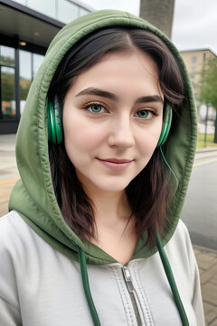 Retrato de una bella mujer