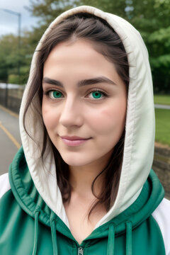 Retrato de una bella mujer