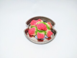 Bikang cake is a traditional cake from the island of Java which is made from rice flour. Bikang cakes can be found in traditional markets. Bikang cakes are shaped like blooming flowers.