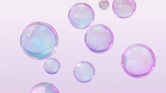 Metaball animation transforming liquid blobs. 3D Abstract Colorful Metaballs in the background. in 4K Ultra-HD. a seamless, looped 3D animation and an alpha matte.