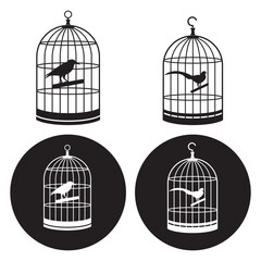 bird cage icon design