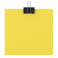 3D notepad. Sticky note. 3D illustration.