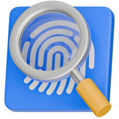 Fingerprint Investigation 3D Icon