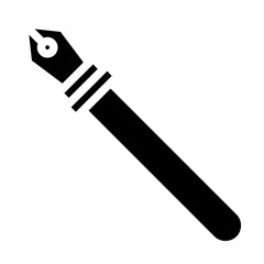 fountain pen solid icon
