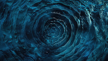 A top view of water ripples forming an intricate pattern. Created with Ai