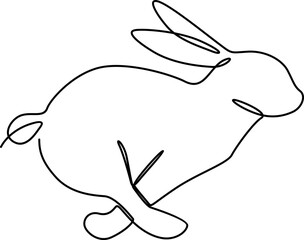 Artistic Rabbit Monoline Element