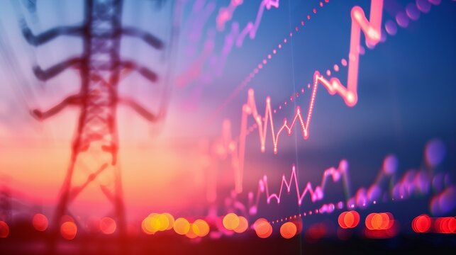 Conceptual image depicting the rise in energy prices, highlighting the increasing costs of energy and the shift towards sustainable alternatives and renewable resources to combat these challenges.