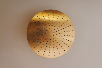 Large circular shower faucet