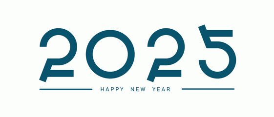 2025 new year logo.New business goal strategy concept. 2025 goal planning business concept