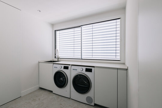 modern residential utility room