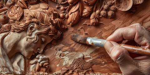 Indepth explanation of the process of restoring intricate wood carvings with artistic detail